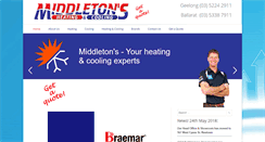 Desktop Screenshot of middletonsheatingandcooling.com.au